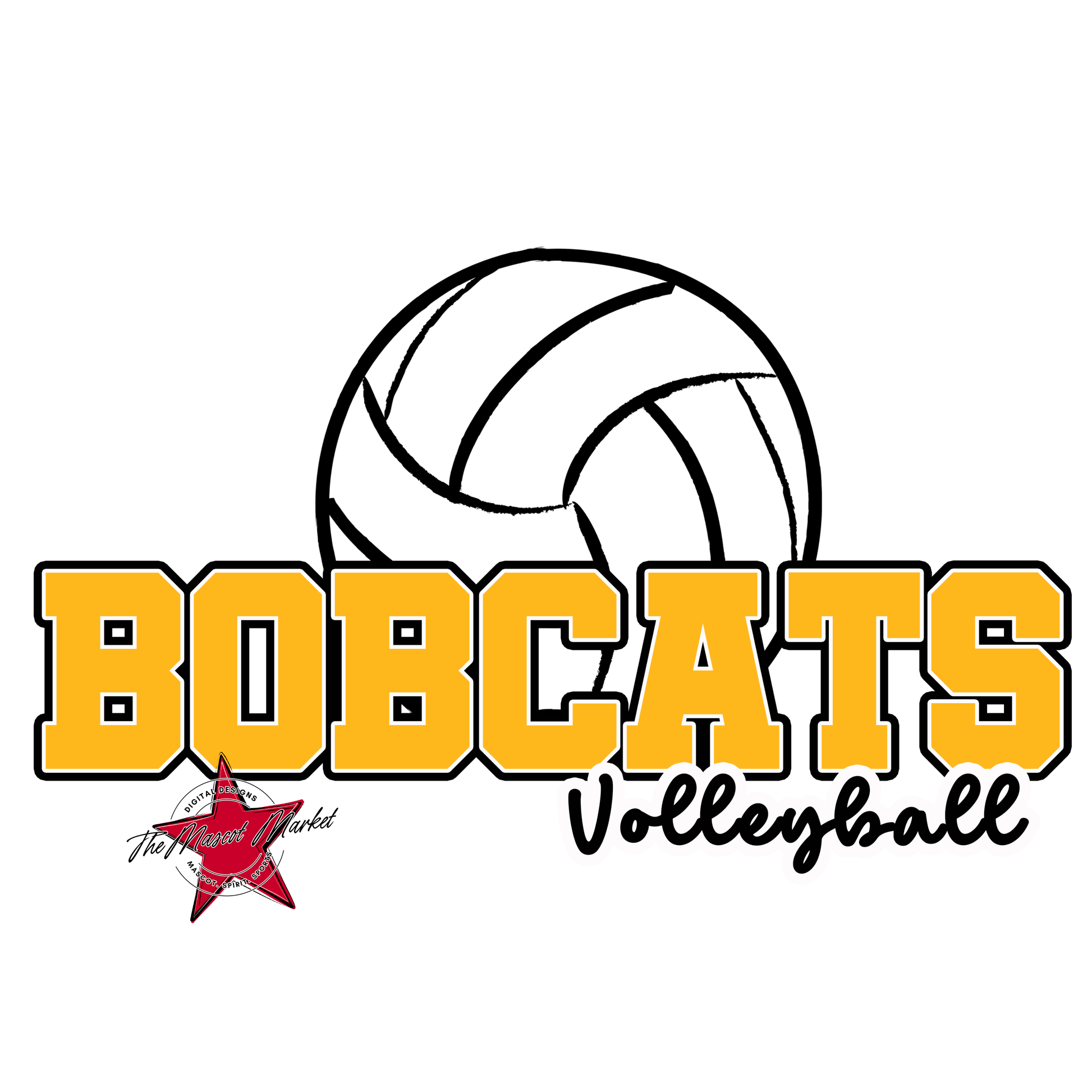 Bobcats Varsity Volleyball-Yellow