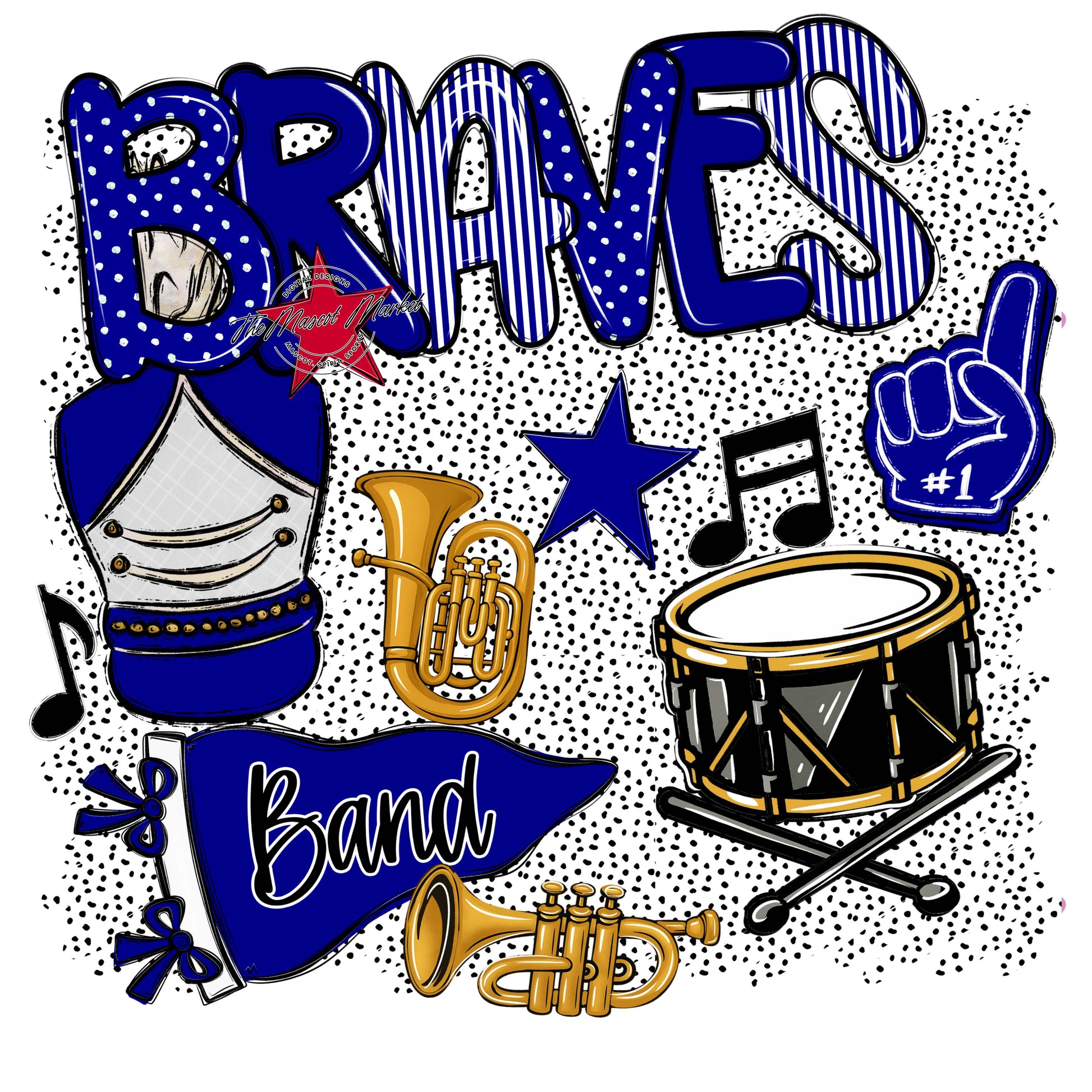 Braves Band Spirit-Blue