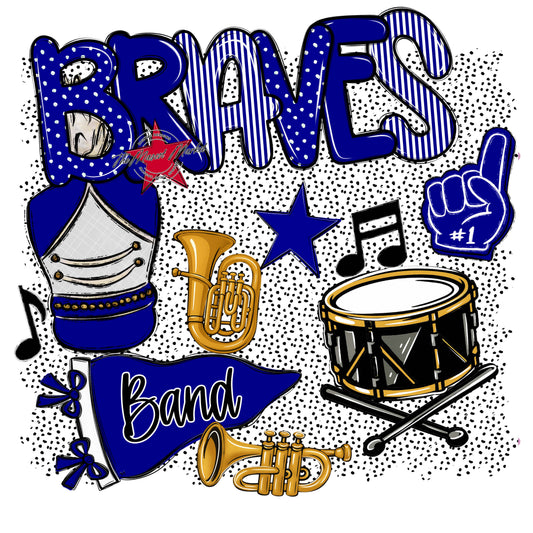 Braves Band Spirit-Blue