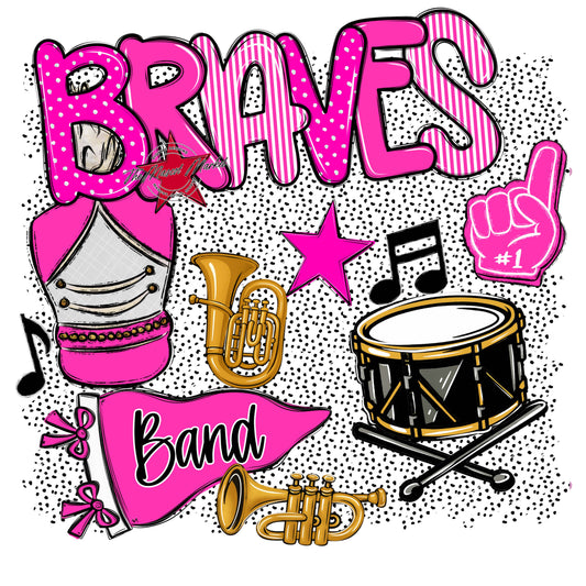 Braves Band Spirit-Pink