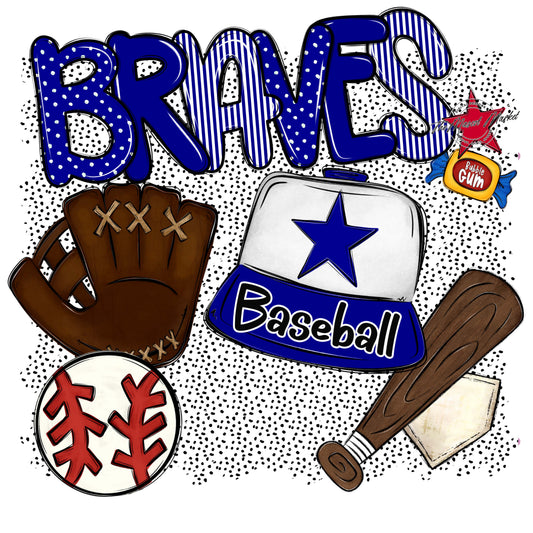 Braves Baseball Spirit-Blue