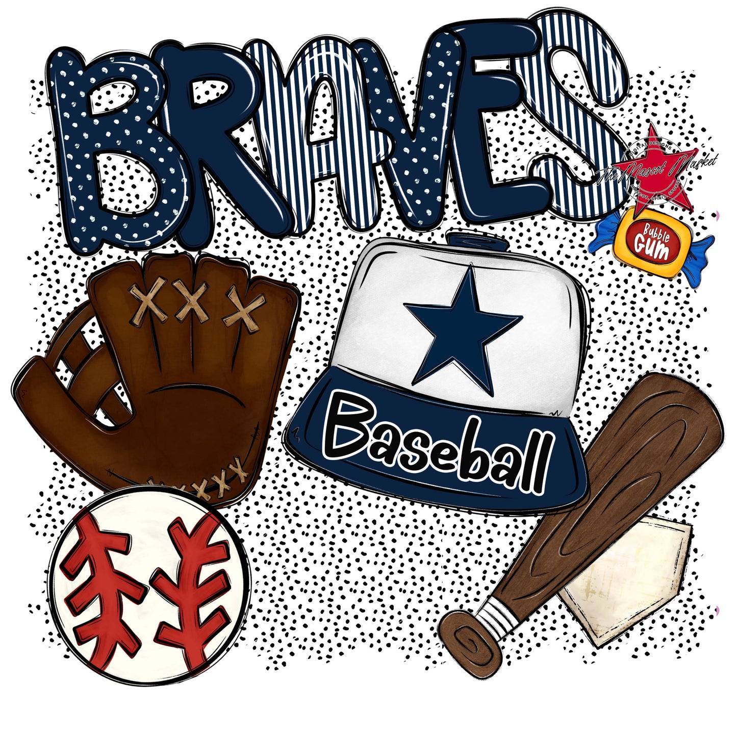 Braves Baseball Spirit-Navy