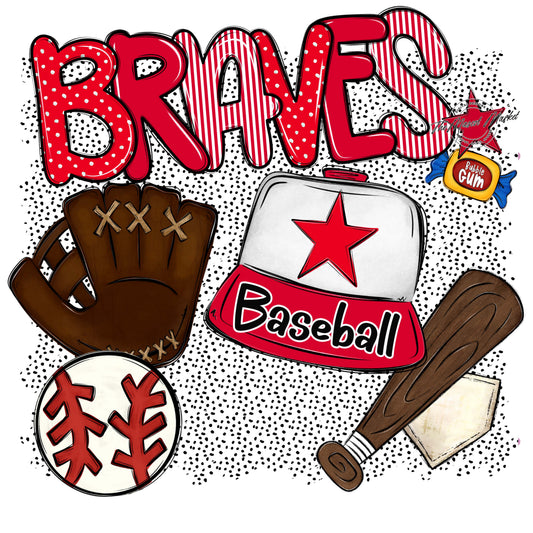 Braves Baseball Spirit-Red