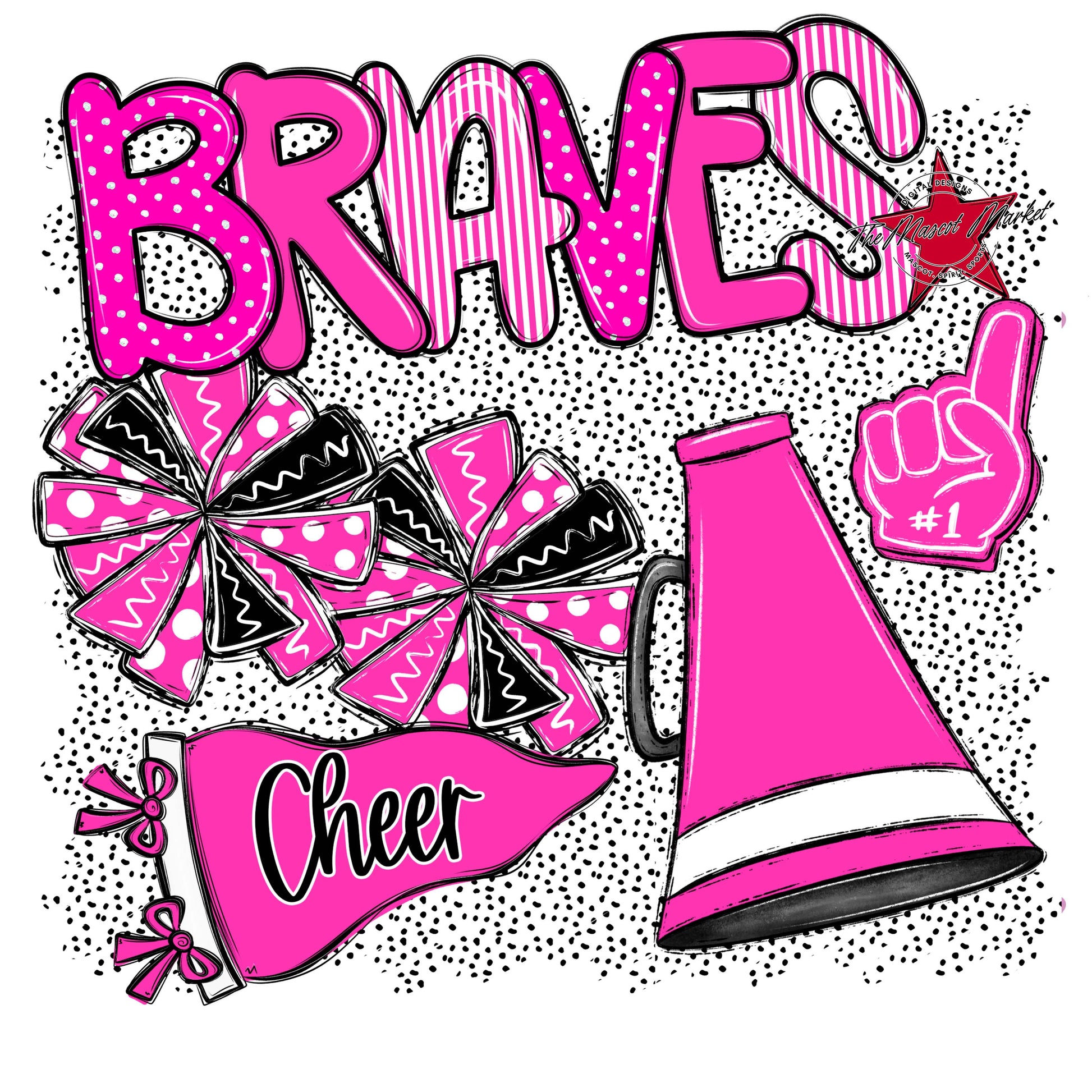 Braves Cheer Spirit-Pink