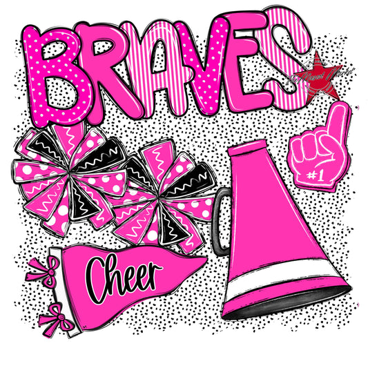 Braves Cheer Spirit-Pink