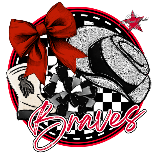 Braves Circle Drillteam Design-Red