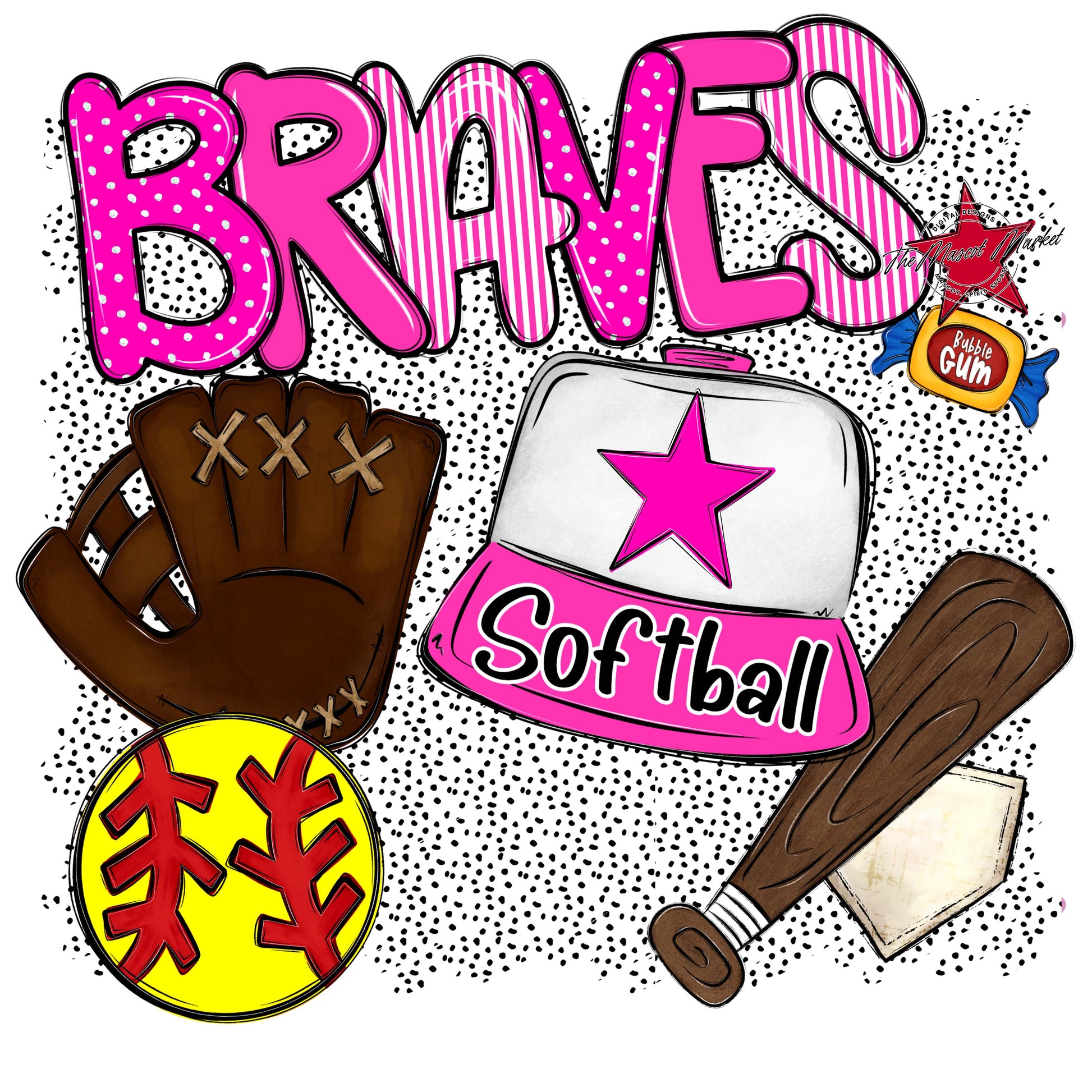 Braves Softball Spirit-Pink