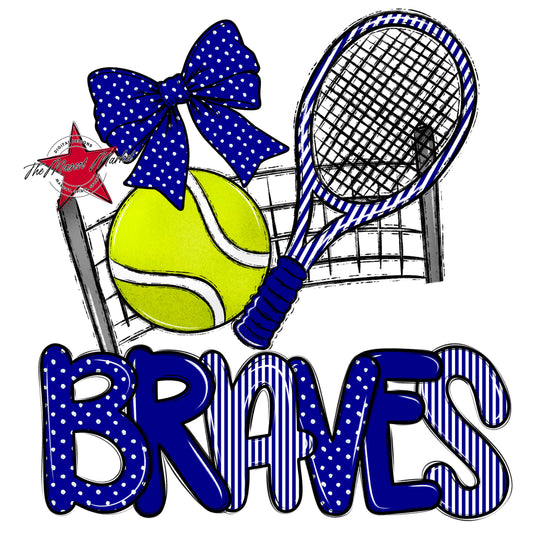 Braves Tennis Spirit Design-Blue