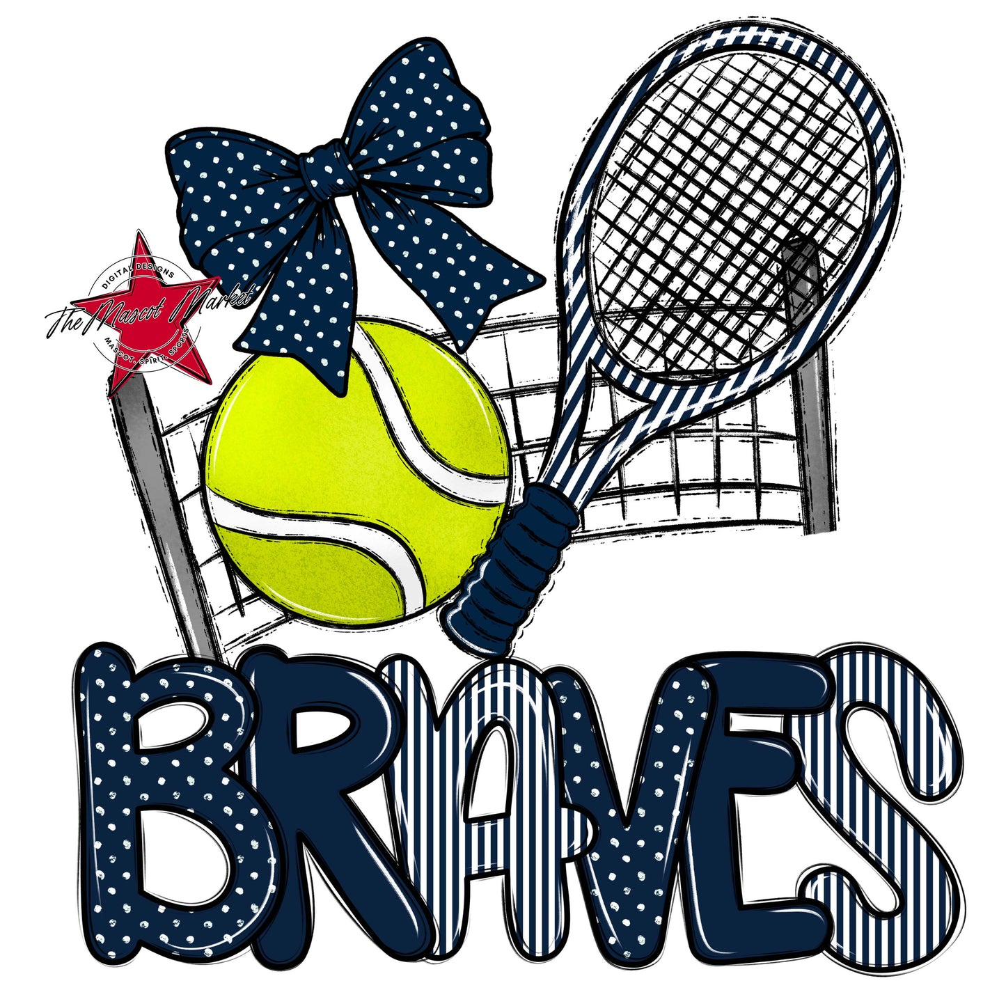 Braves Tennis Spirit Design-Navy