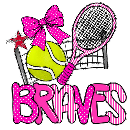 Braves Tennis Spirit Design-Pink