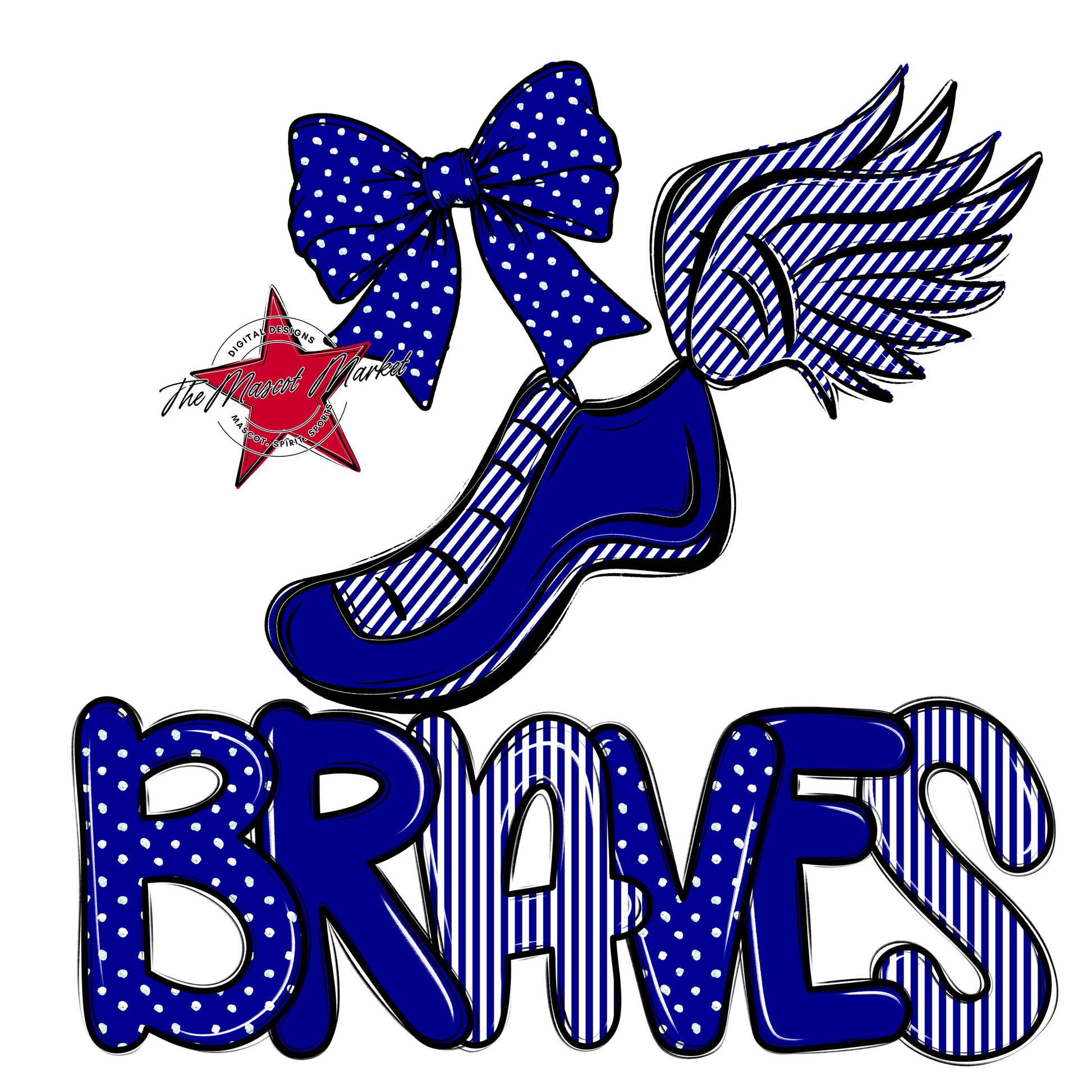 Braves Track Spirit Design-Blue