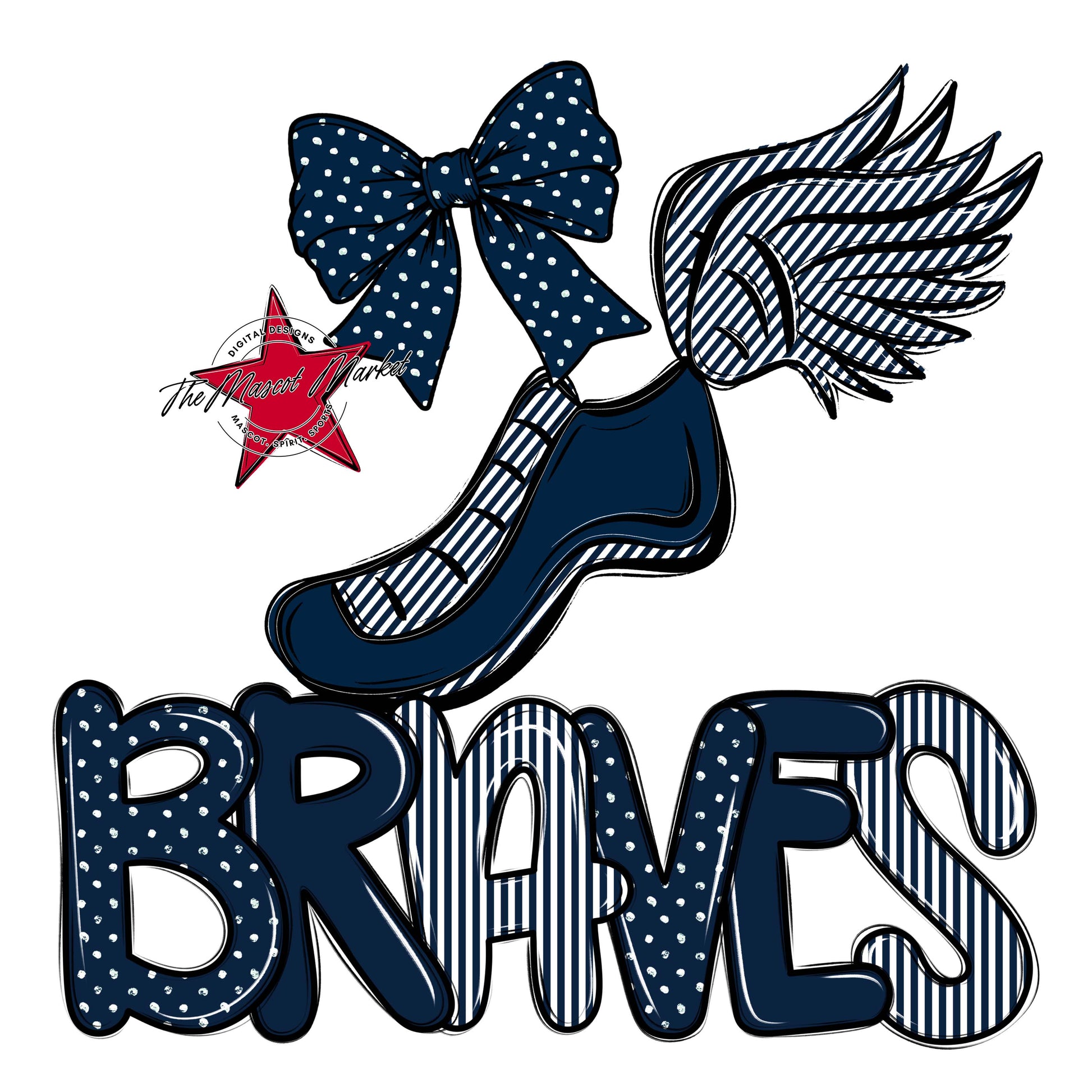 Braves Track Spirit Design-Navy