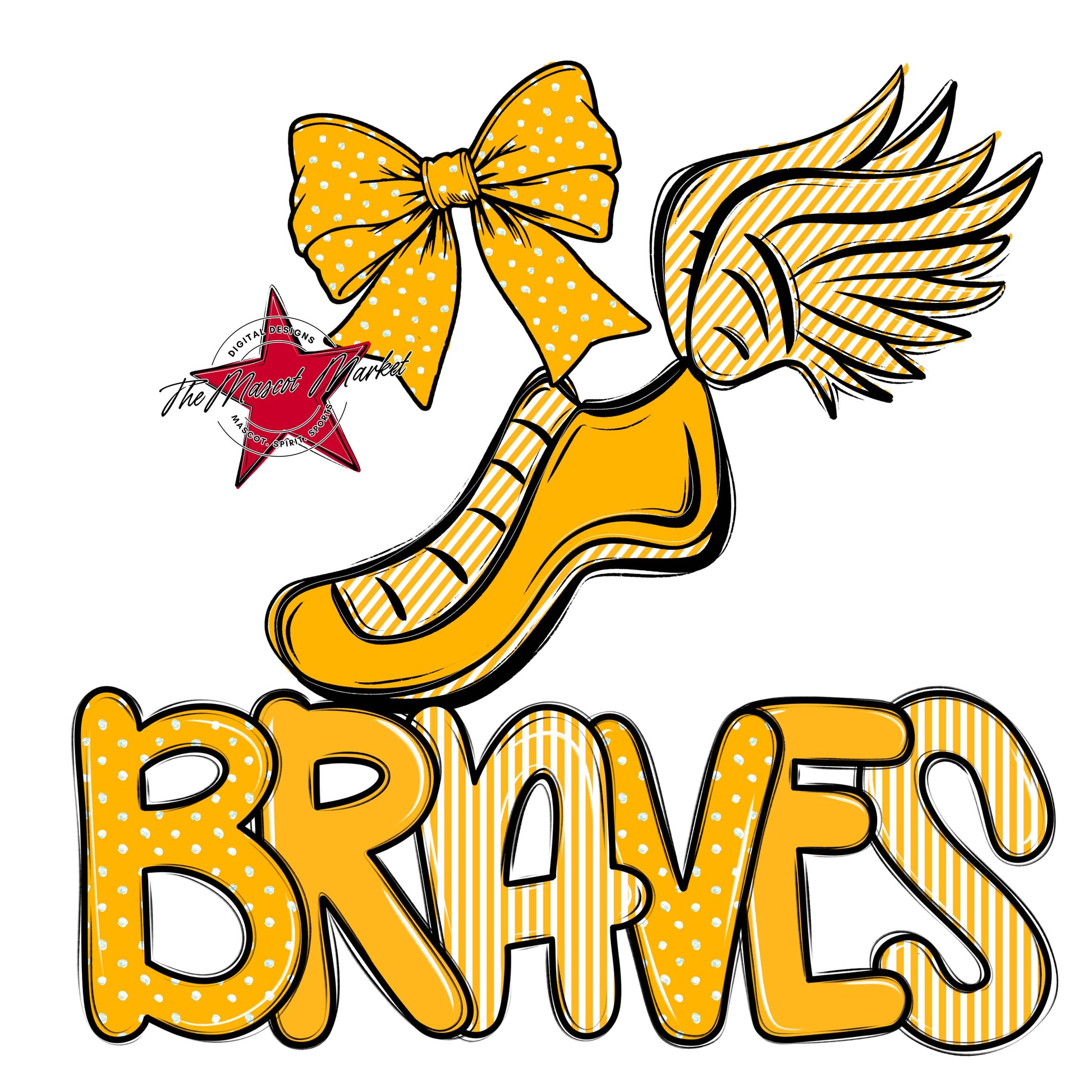 Braves Track Spirit Design-Yellow