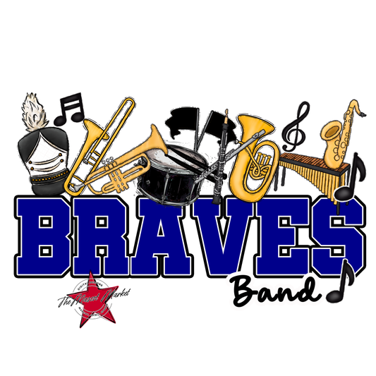 Braves Varsity Band-Blue