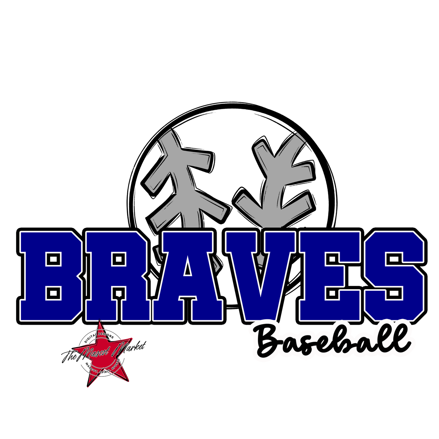 Braves Varsity Baseball-Blue