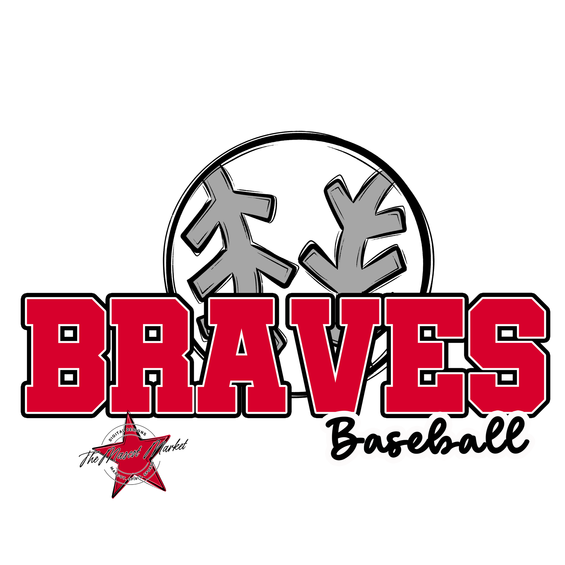 Braves Varsity Baseball-Red