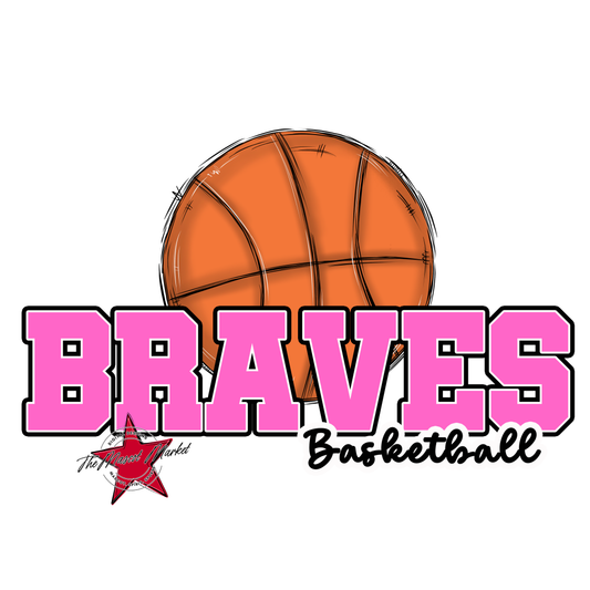 Braves Varsity Basketball-Baby Pink