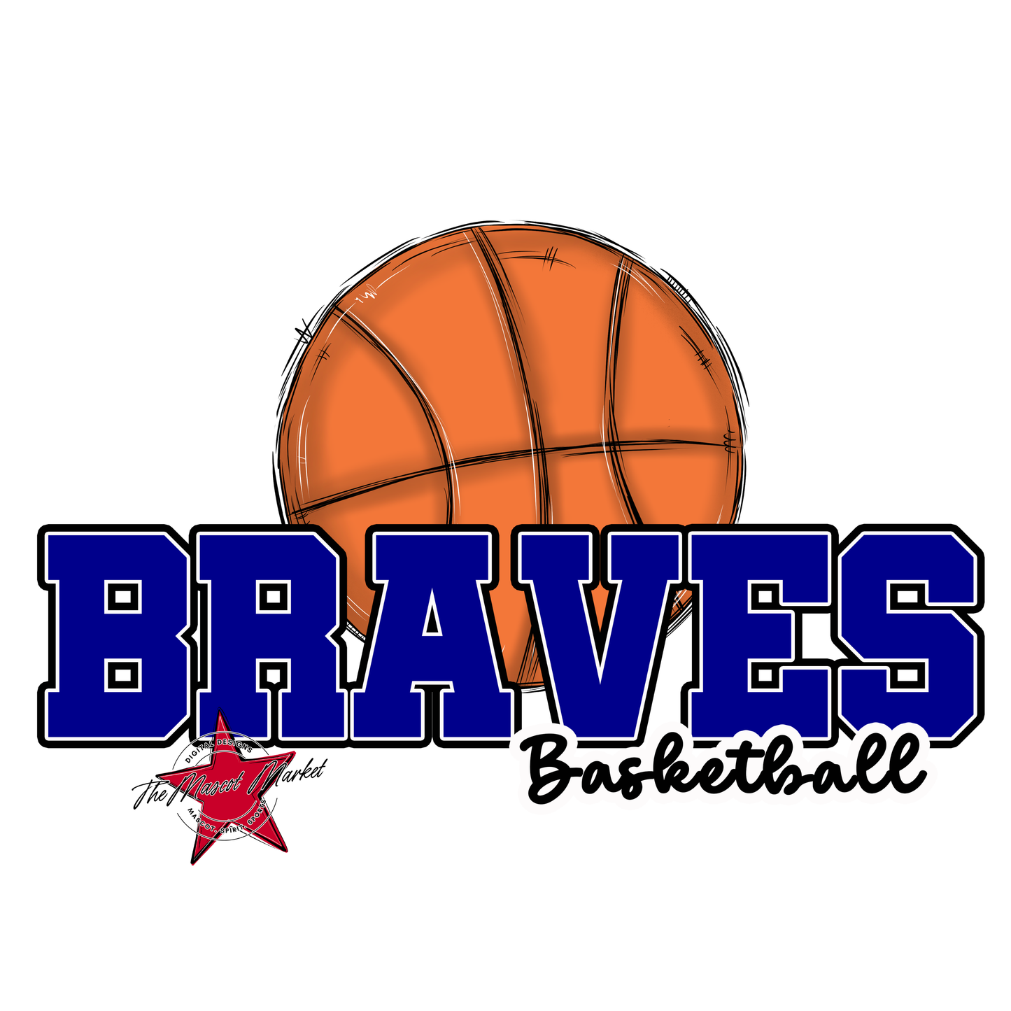 Braves Varsity Basketball-Blue