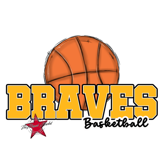 Braves Varsity Basketball-Yellow