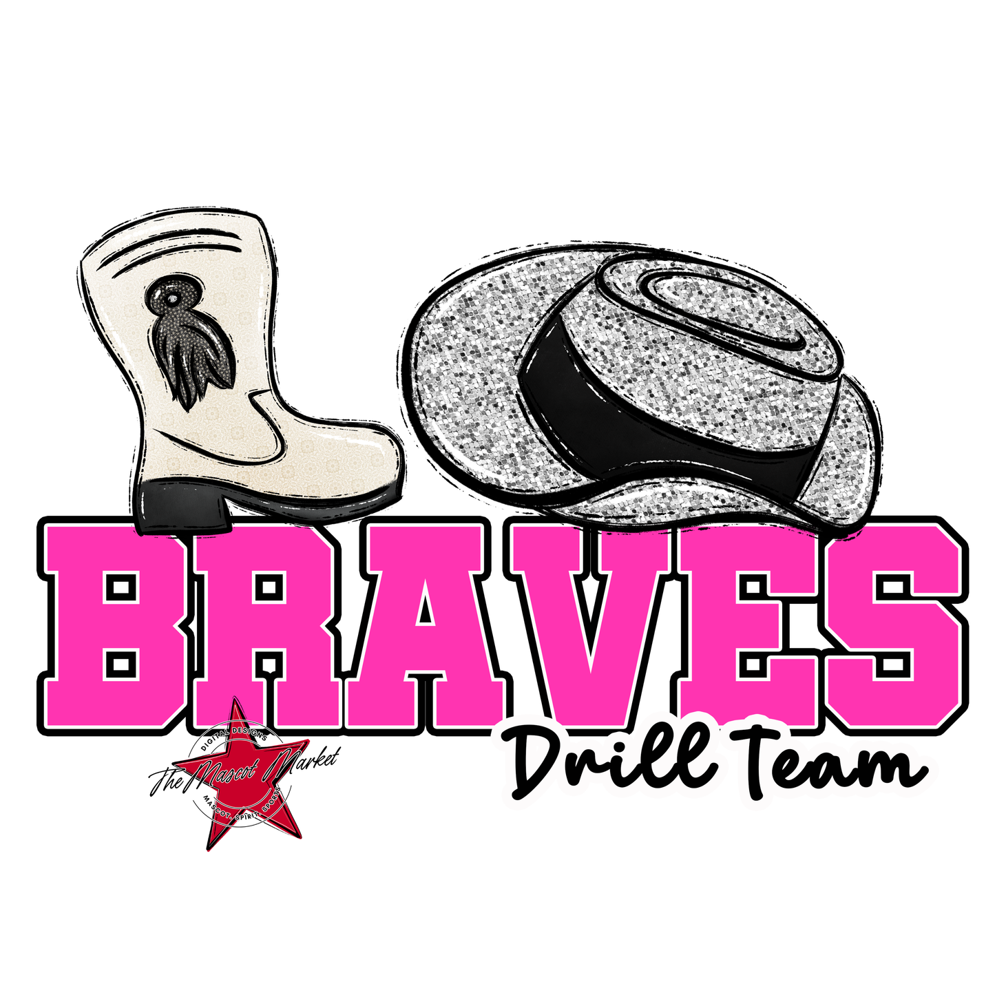Braves Varsity Drillteam-Pink