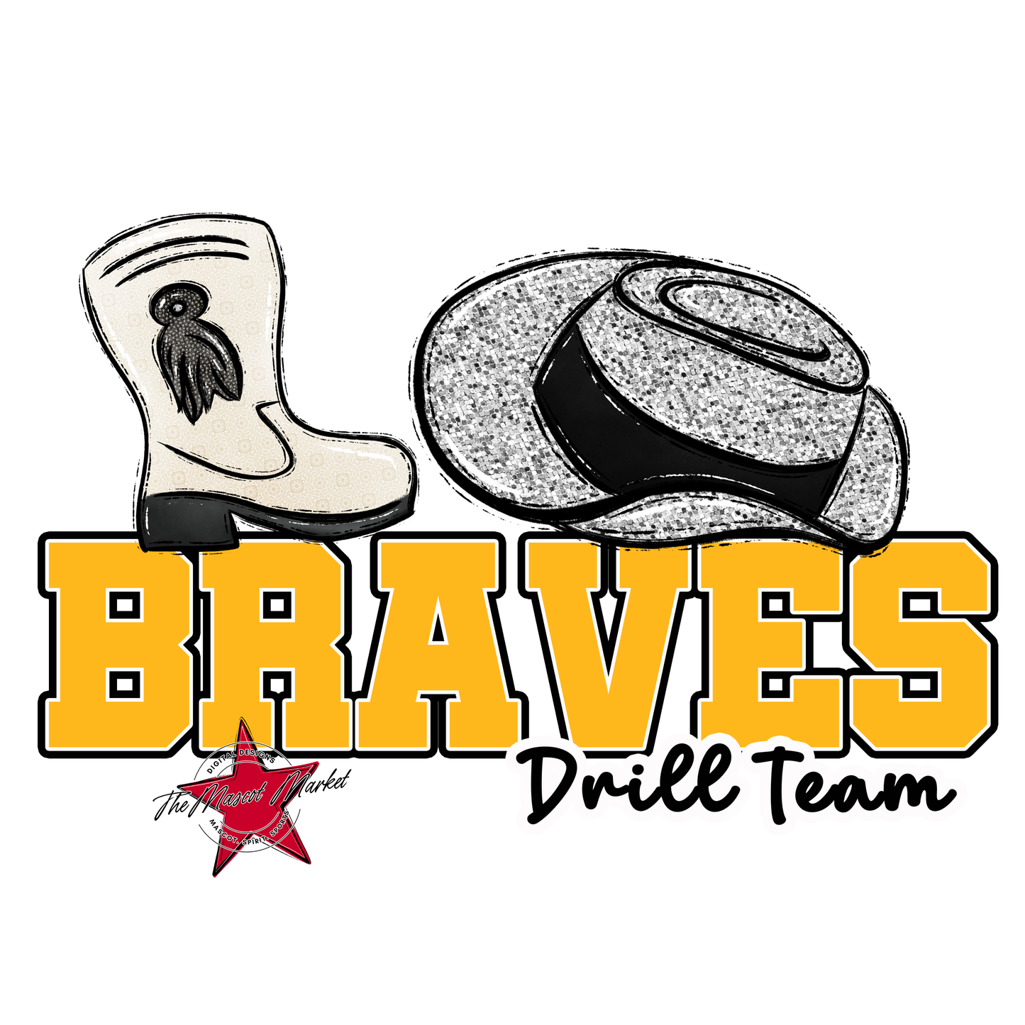 Braves Varsity Drillteam-Yellow