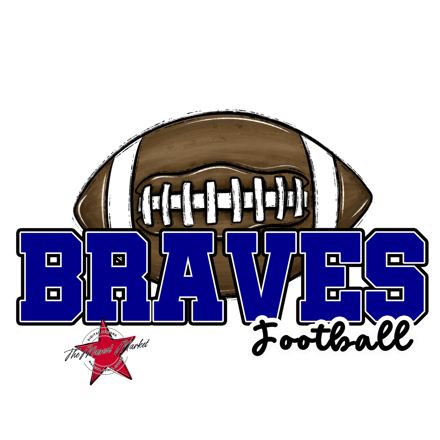 Braves Varsity Football-Blue