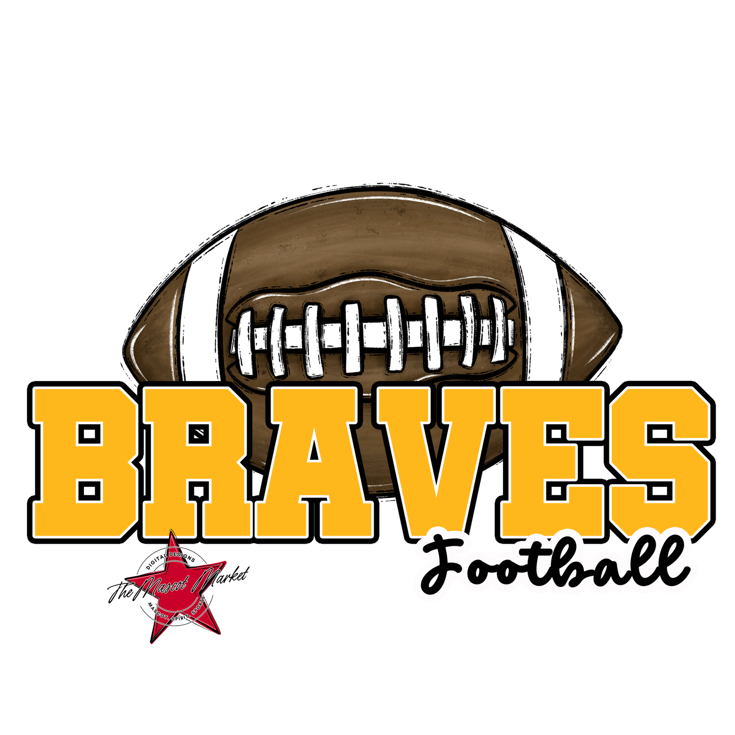 Braves Varsity Football-Yellow