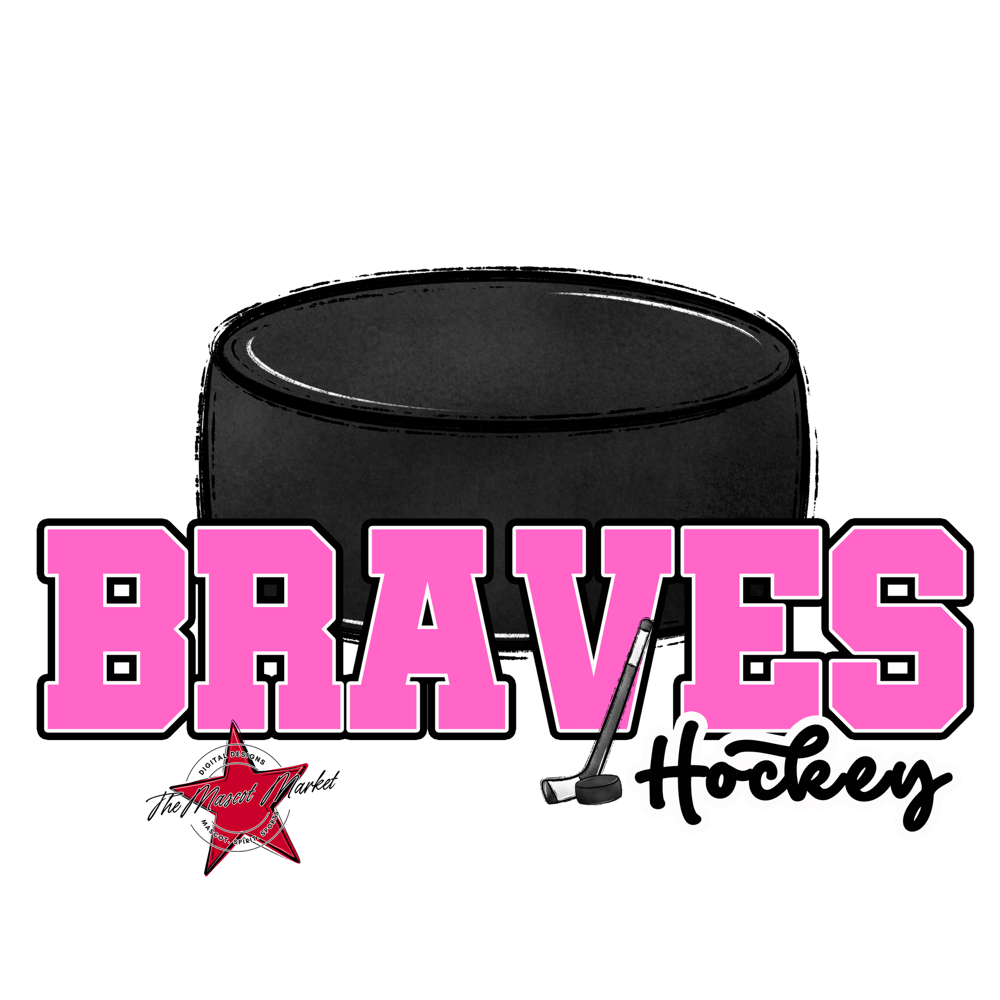 Braves Varsity Hockey-Baby Pink
