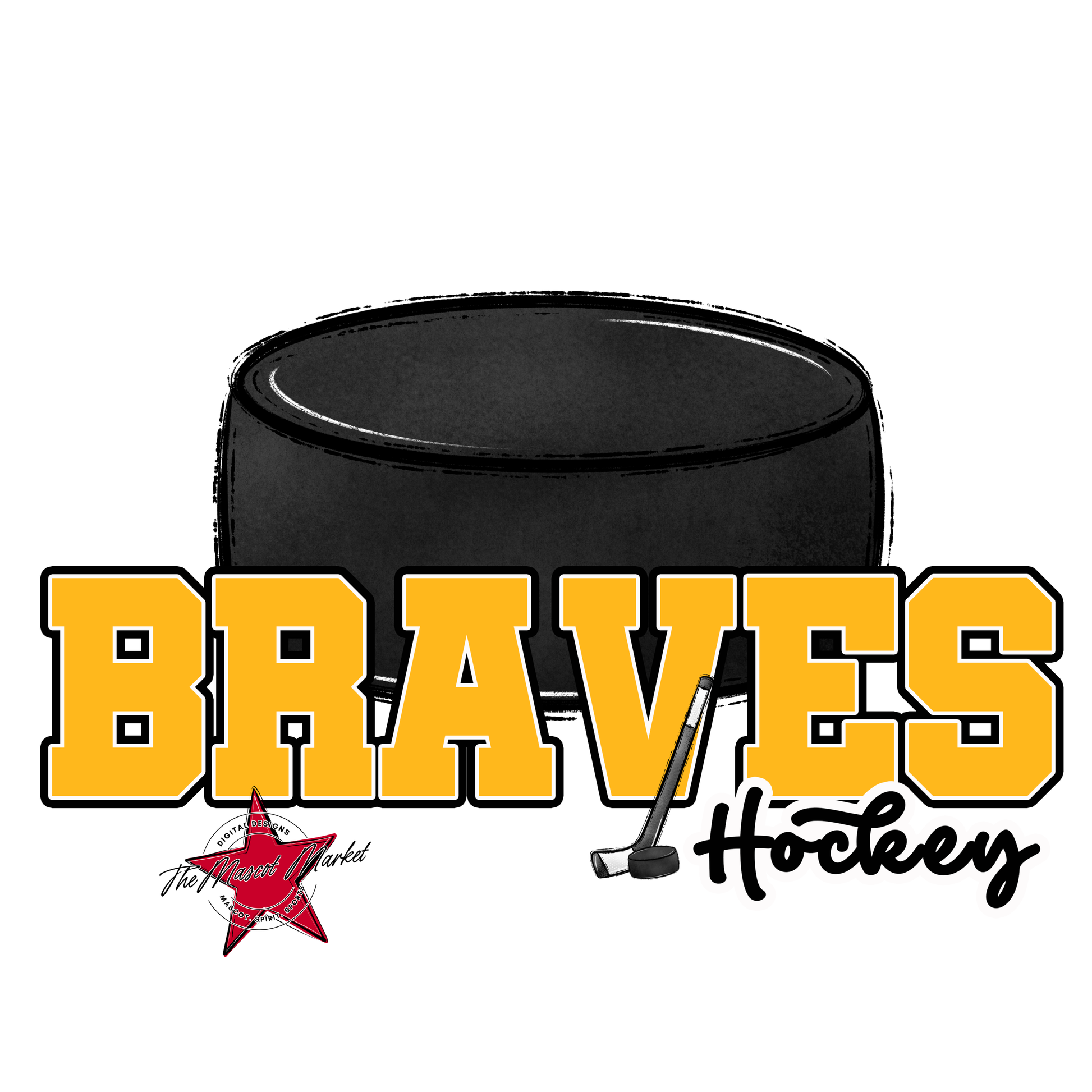 Braves Varsity Hockey-Yellow