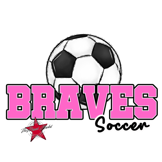 Braves Varsity Soccer-Baby Pink