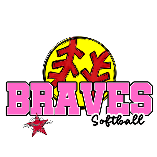 Braves Varsity Softball-Baby Pink