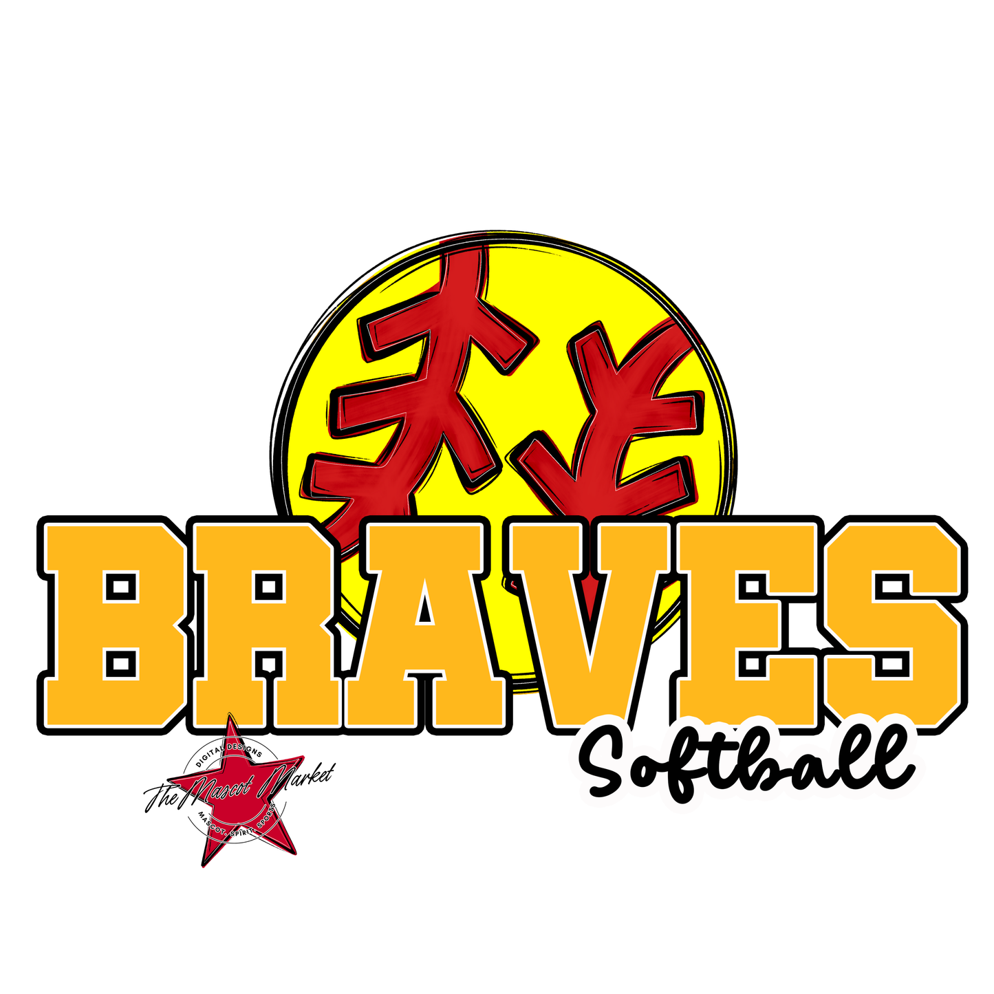 Braves Varsity Softball-Yellow