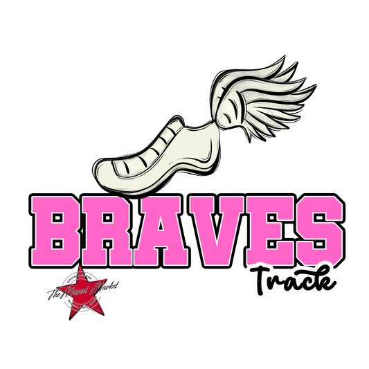 Braves Varsity Track-Baby Pink