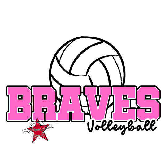 Braves Varsity Volleyball-Baby Pink