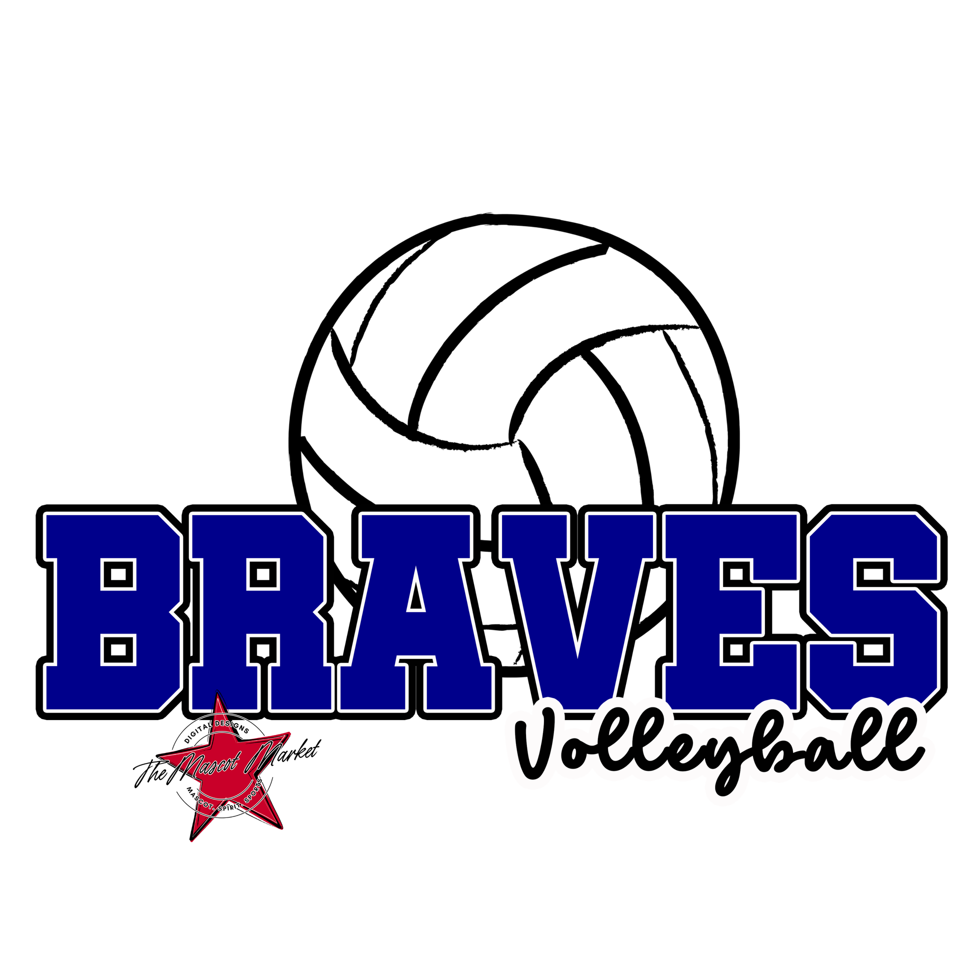 Braves Varsity Volleyball-Blue