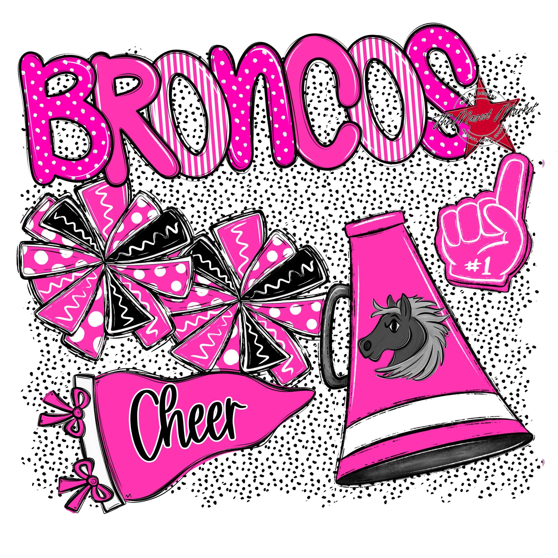 Broncos Cheer Spirit-Pink