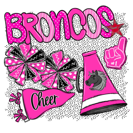 Broncos Cheer Spirit-Pink