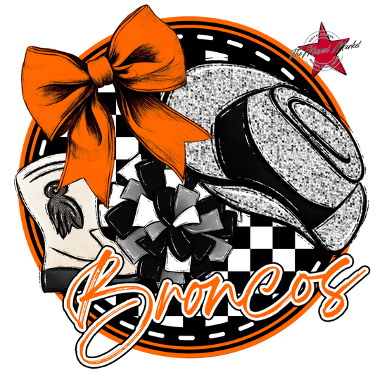Broncos Circle Drillteam Design-Orange
