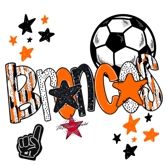 Broncos Soccer Scrape-Orange