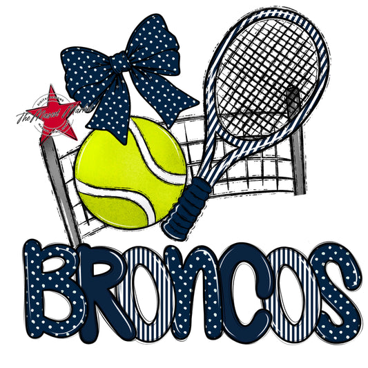 Broncos Tennis Spirit Design-Navy