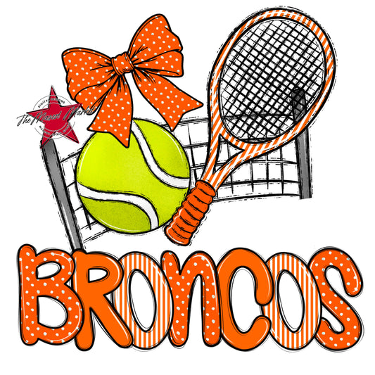 Broncos Tennis Spirit Design-Orange