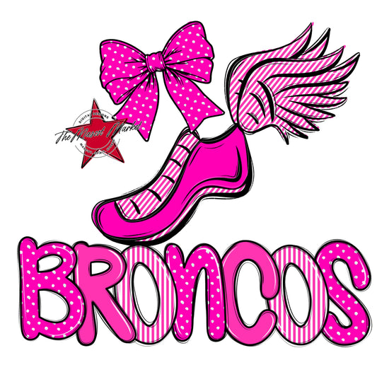 Broncos Track Spirit Design-Pink