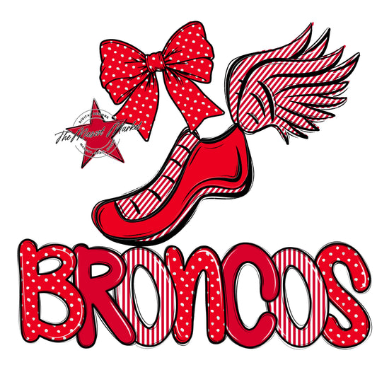 Broncos Track Spirit Design-Red
