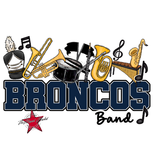 Broncos Varsity Band-Navy