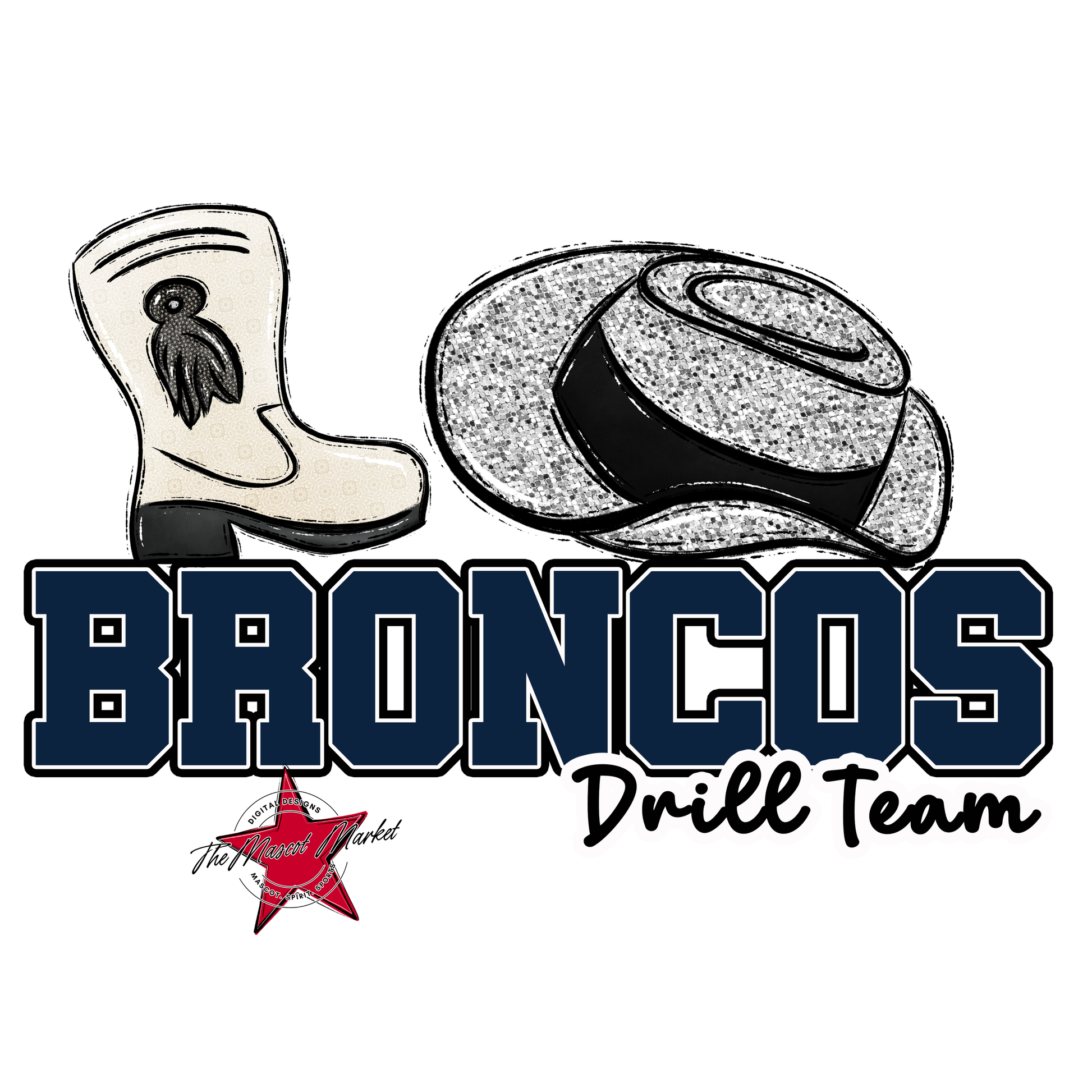 Broncos Varsity Drillteam-Navy