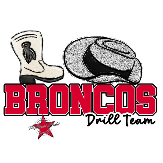 Broncos Varsity Drillteam-Red