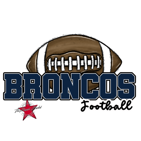 Broncos Varsity Football-Navy