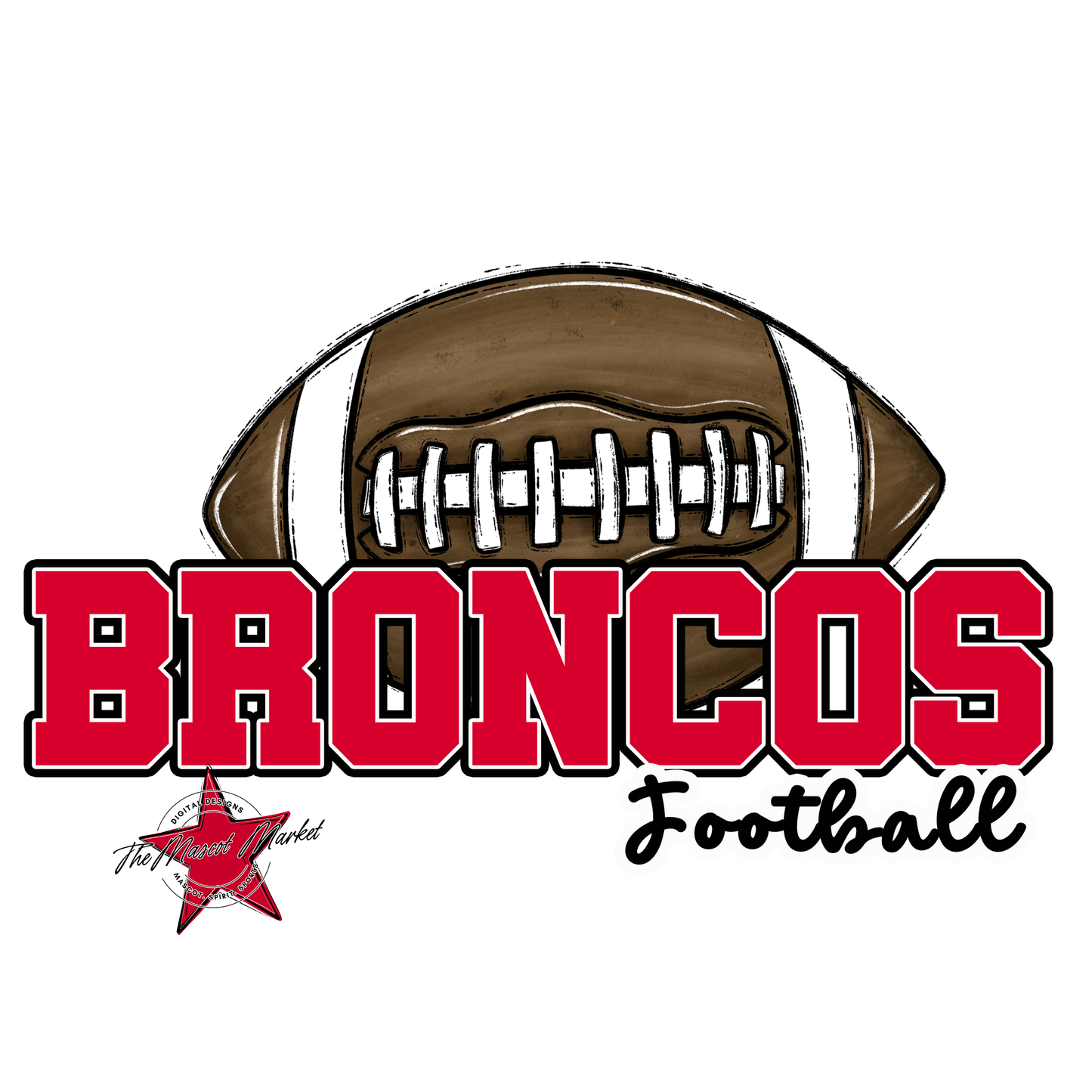 Broncos Varsity Football-Red