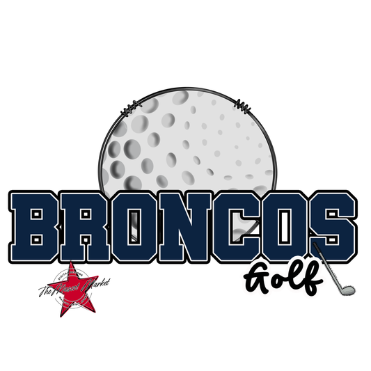 Broncos Varsity Golf-Navy