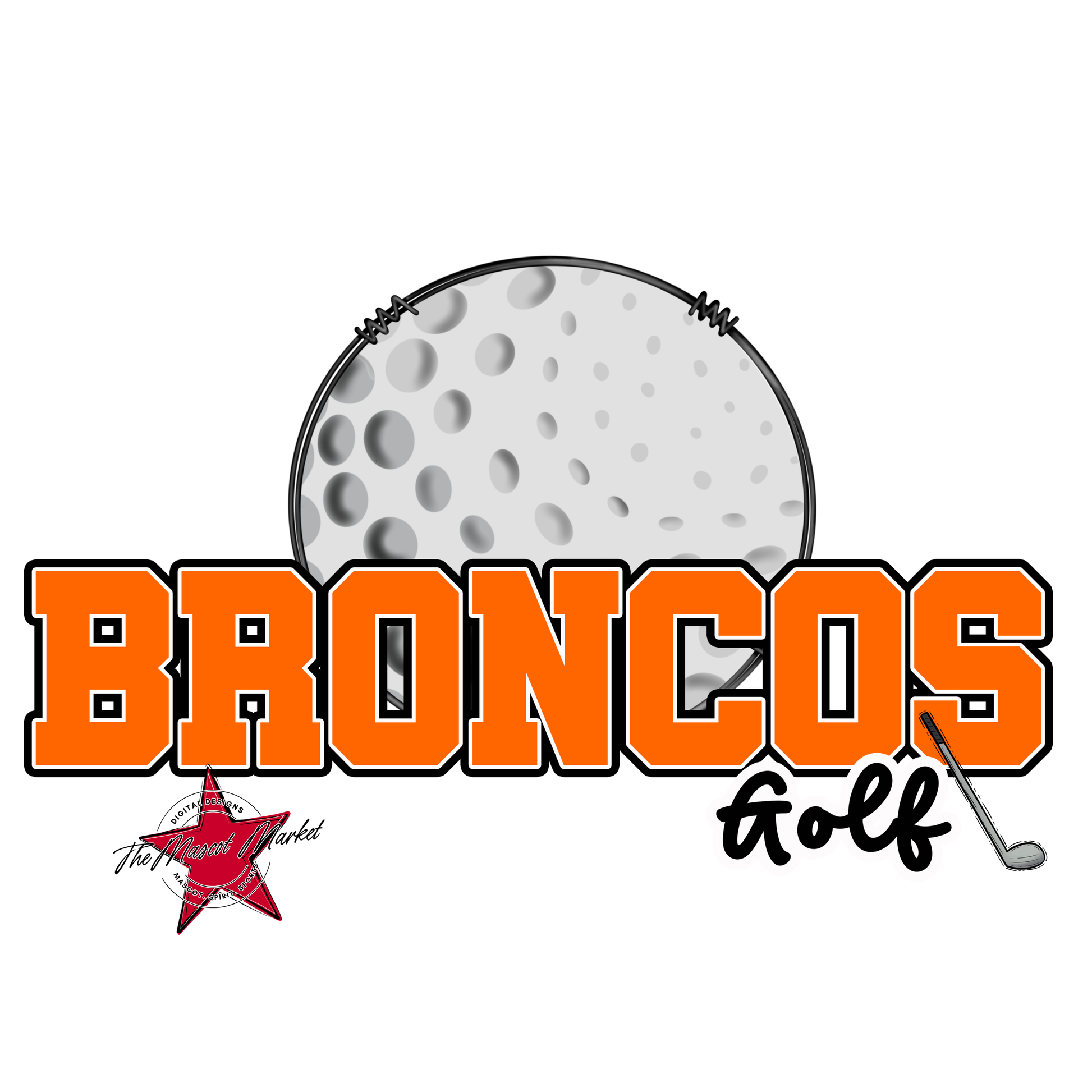 Broncos Varsity Golf-Orange